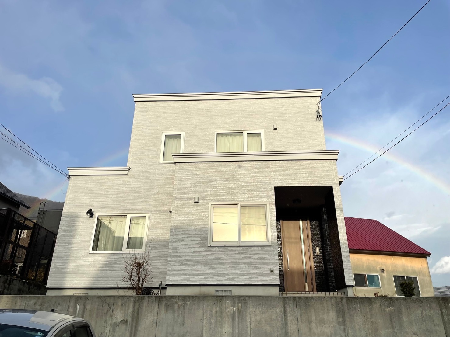 外壁塗装工事及び屋根塗装工事、塀撥水材塗装