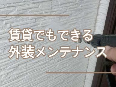 賃貸でもできる外装メンテナンス★