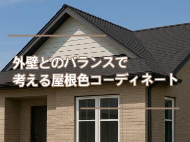 外壁とのバランスで考える屋根色コーディネート★
